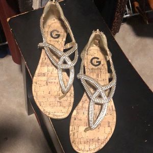 G by Guess studded sandals size 7